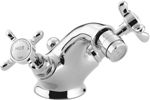 Additional image for Bidet Mixer Tap & Pop Up Waste, Chrome Plated. NBIDCCD