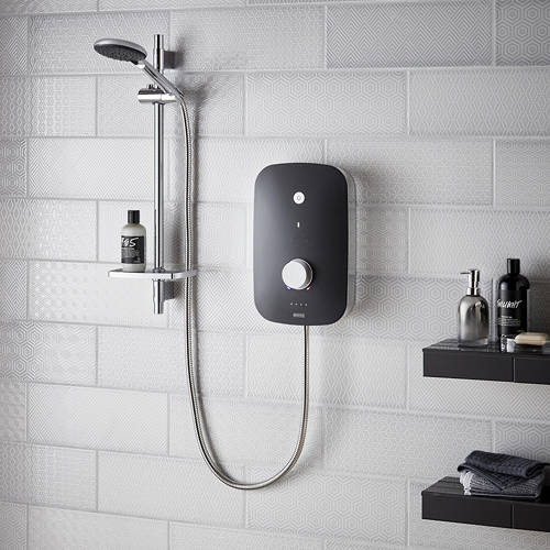 Additional image for Electric Shower 9.5kW (Black & Chrome).