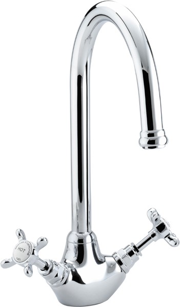 Additional image for Monobloc Sink Mixer Tap, Chrome Plated. NSNKEFC