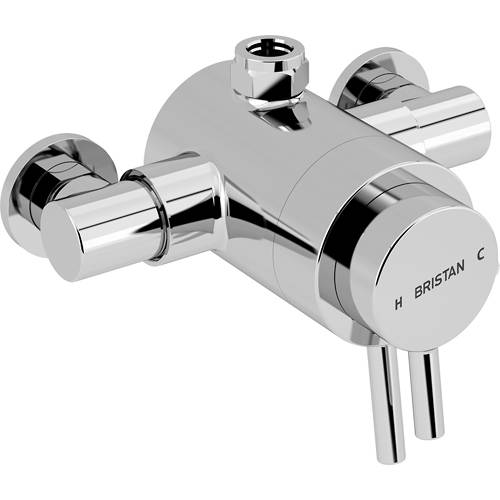 Additional image for Exposed Dual Control Shower Valve (1 Top Outlet, Chrome).