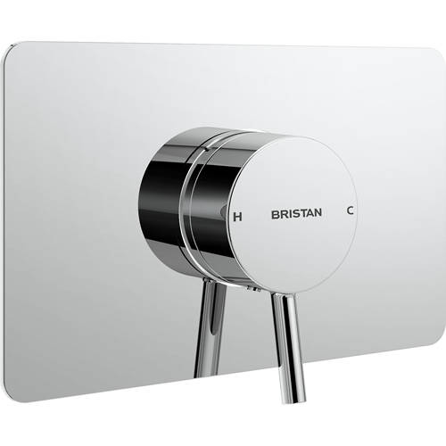 Additional image for Concealed Single Control Shower Valve With Back Plate (Chrome).