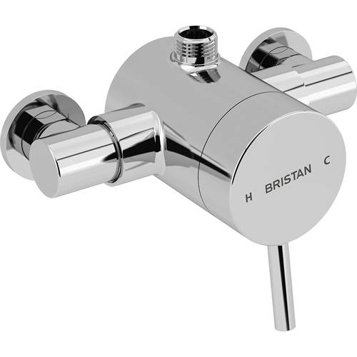 Additional image for Exposed Single Control Shower Valve (1 Top Outlet, Chrome).
