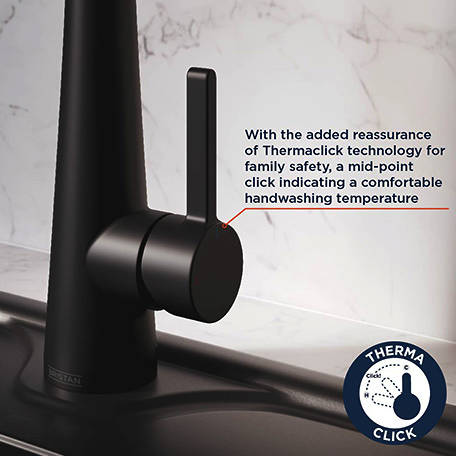 Additional image for Easyfit Mixer Kitchen Tap With Eco Start (Matt Black).