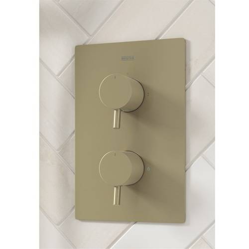 Additional image for Thermostatic Shower Package (Brushed Brass).
