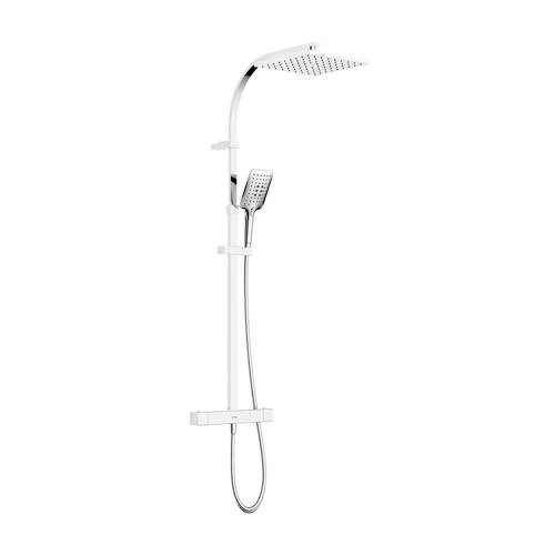 Additional image for Bar Thermostatic Shower Valve & Rigid Riser Kit (Chrome).
