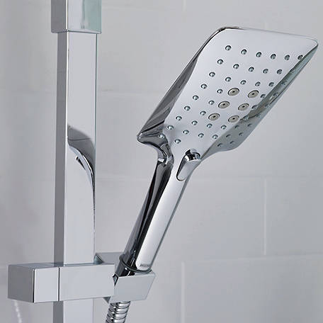 Additional image for Bar Thermostatic Shower Valve & Rigid Riser Kit (Chrome).