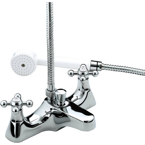 Additional image for Deck Mounted Bath Shower Mixer Tap (Chrome).