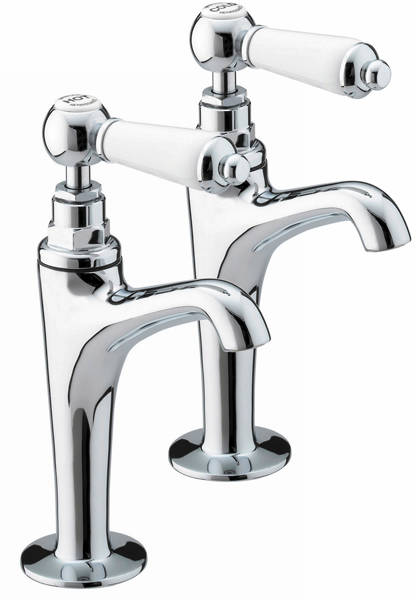 Additional image for High Neck Pillar Kitchen Taps (Chrome).