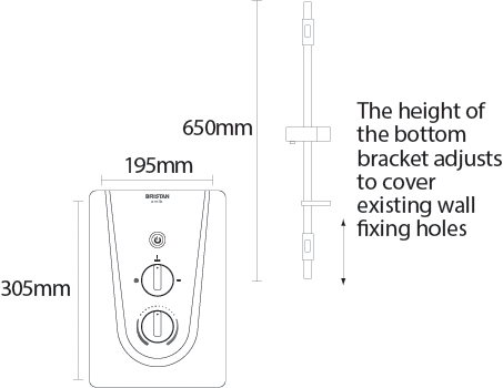 Additional image for Electric Shower 8.5kW (White).