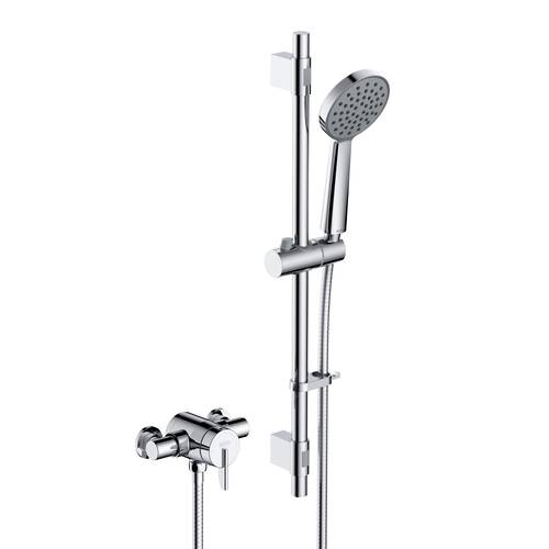 Additional image for Exposed Mini Shower Valve With Slide Rail Kit (Chrome).