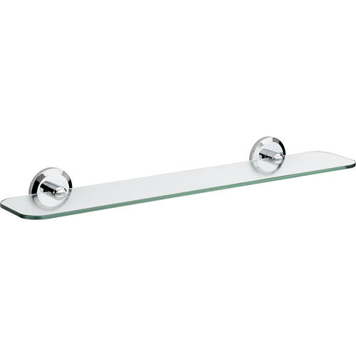 Additional image for Solo Glass Shelf 600mm (Chrome).