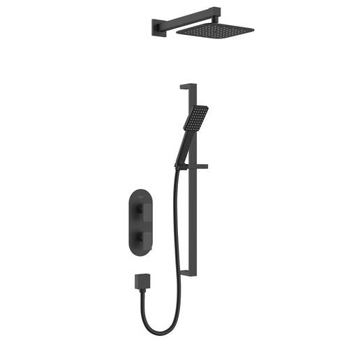Additional image for Thermostatic Shower Package (Black).