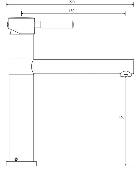 Additional image for Easy Fit Vegas Tall Kitchen Tap (TAP ONLY, Chrome).