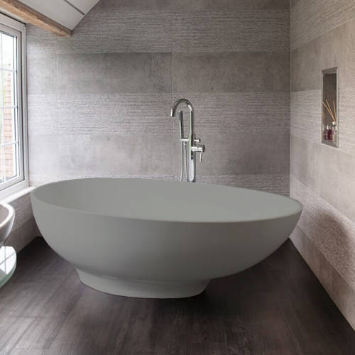 Additional image for Gio ColourKast Bath 1645mm (Industrial Grey).