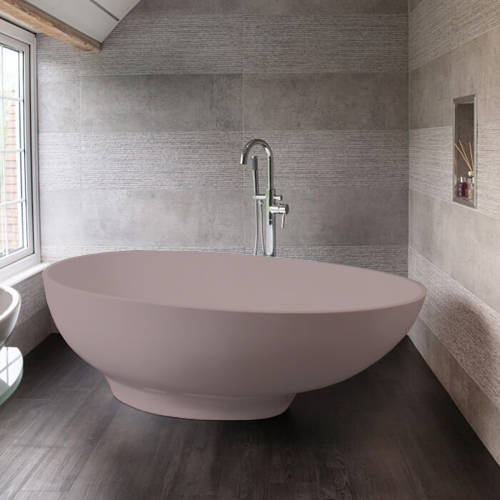 Additional image for Gio ColourKast Bath 1645mm (Satin Rose).