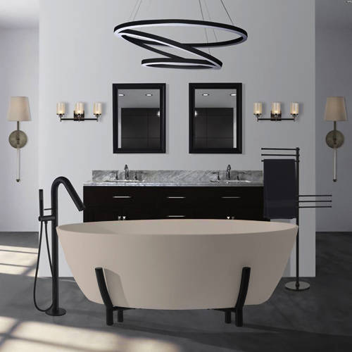 Additional image for Essex ColourKast Bath With Stand 1510mm (Light Fawn).