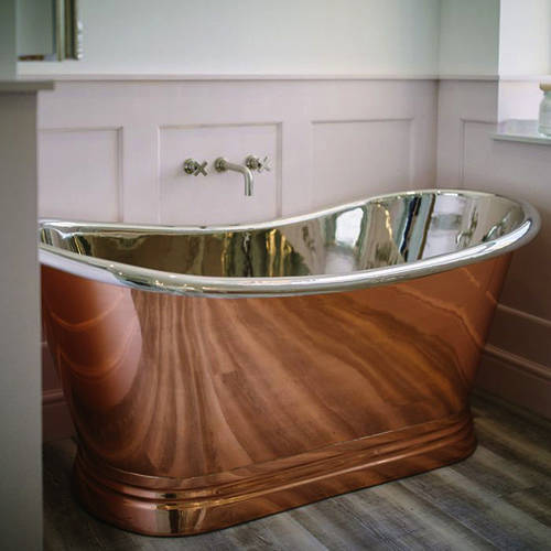 Additional image for Copper & Nickel Boat Bath 1500mm (Nickel Inner/Copper Outer).