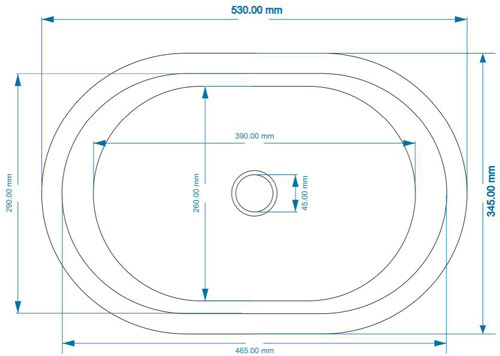 Additional image for Tin Basin 530mm (Tin Inner/Tin Outer).