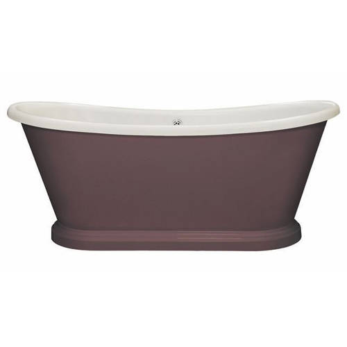 Additional image for Painted Acrylic Boat Bath 1580mm (White & Pelt).
