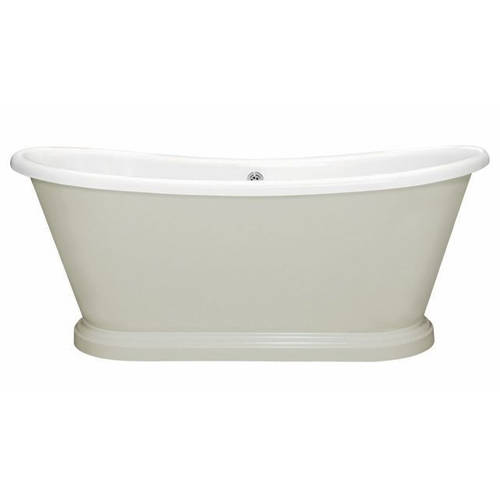 Additional image for Painted Acrylic Boat Bath 1580mm (White & Cromarty).