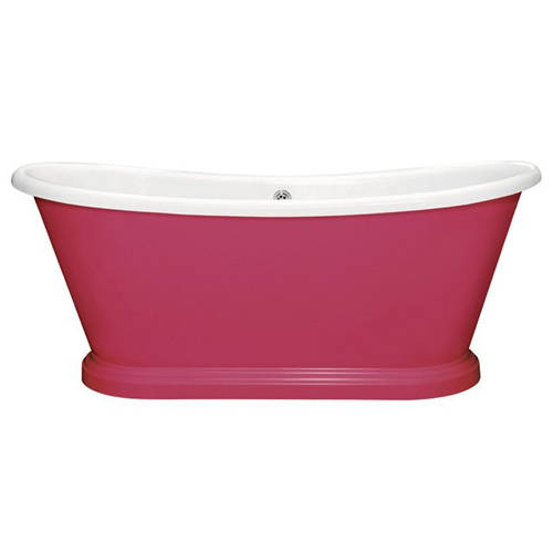 Additional image for Painted Acrylic Boat Bath 1700mm (White & Mischief).