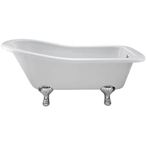 Additional image for Fordham Single Ended Bath 1500mm With Feet Set 1 (White).