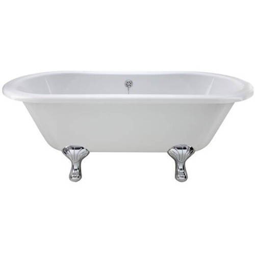 Additional image for Elmstead Double Ended Bath 1700mm With Feet Set 1 (White).