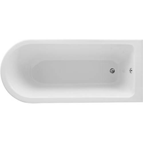 Additional image for Tye Shower Bath 1500mm With Feet Set 2 (White).