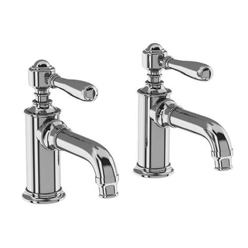 Additional image for Pillar Basin Taps With Lever Handles (Chrome).