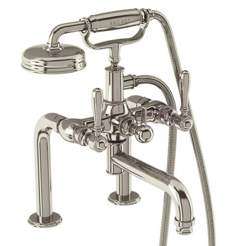 Additional image for Deck Mounted BSM Tap, Lever Handles (Nickel).