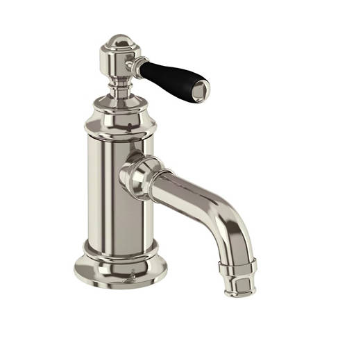 Additional image for Basin Mixer Tap With Lever Handle (Nickel & Black).