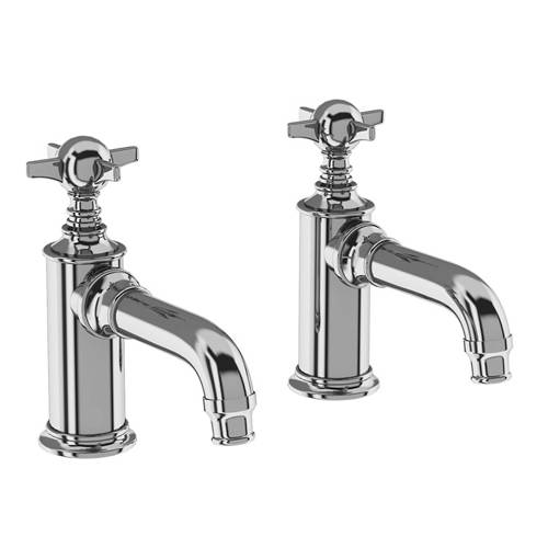 Additional image for Pillar Basin Taps With Crosshead Handles (Chrome).