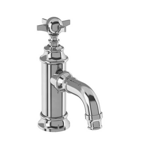 Additional image for Mini Basin Mixer Tap With Crosshead Handle (Chrome).