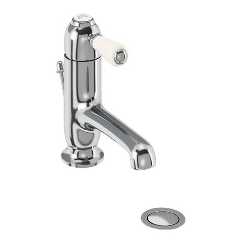 Additional image for Straight Basin Mixer Tap & Waste (Chrome & Medici).