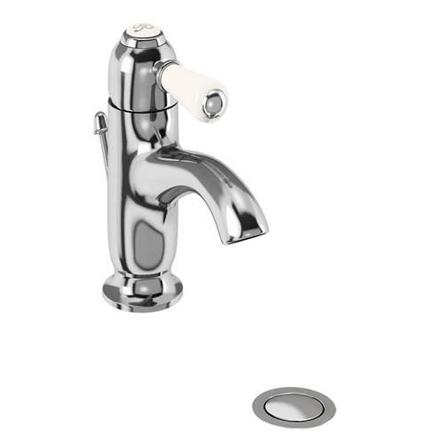 Additional image for Curved Basin Mixer Tap & Waste (Chrome & Medici).