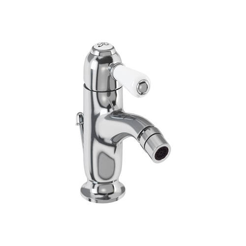 Additional image for Curved Bidet Mixer Tap & Waste (Chrome & White).