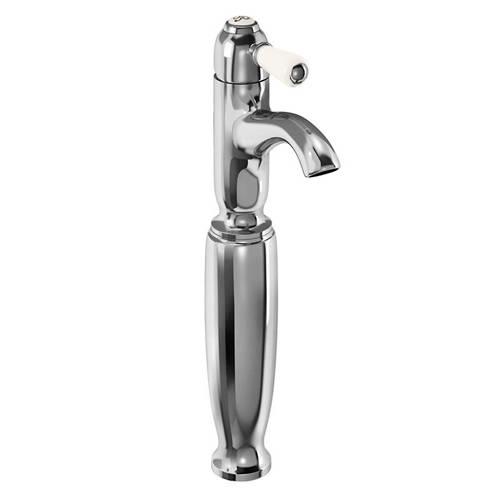Additional image for Curved Tall Basin Mixer Tap (Chrome & Medici).