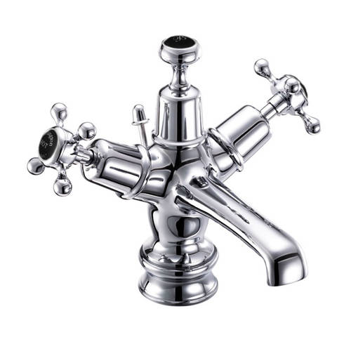 Additional image for Basin Tap With Pop Up Waste (Chrome & Black).