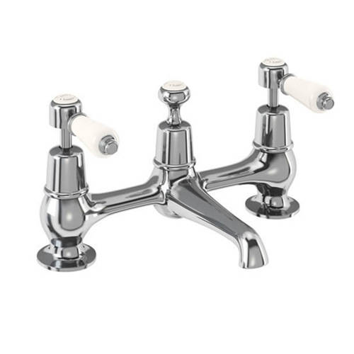 Additional image for 2 Hole Basin Mixer Tap With Waste (Chrome & Medici).