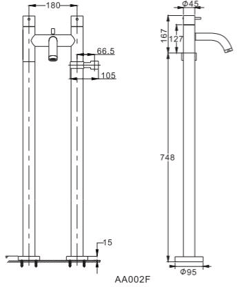 Additional image for Stand Pipes (Chrome).