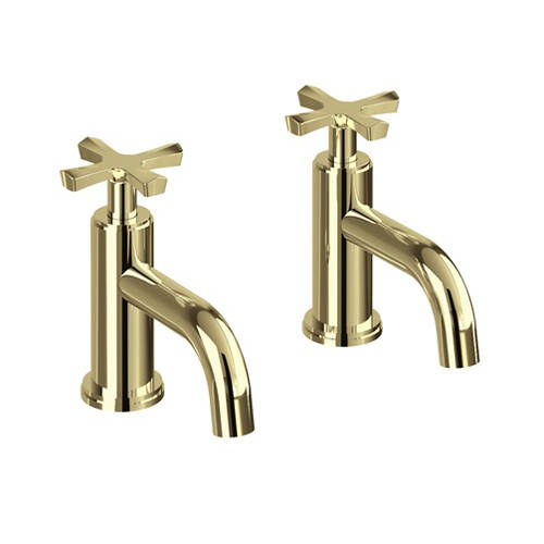 Additional image for Pillar Basin Taps (Gold).