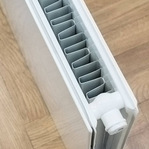 Additional image for Faraday Vertical Radiator 1600x500mm (P+, White, 5684 BTUs).
