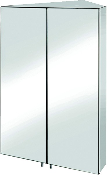 Additional image for Avisio Corner Mirror Bathroom Cabinet. 450x700x270mm.