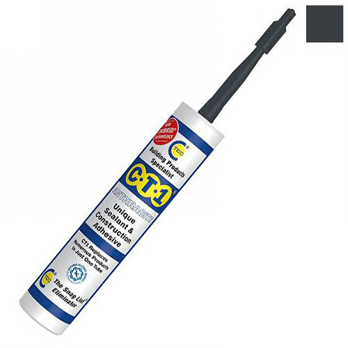 Additional image for 12 x Sealant & Construction Adhesive (12 Tubes, Anthracite Colour).