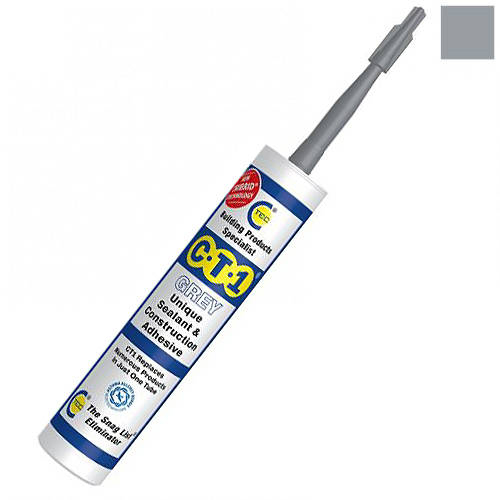 Additional image for 12 x Sealant & Construction Adhesive (12 Tubes, Grey Colour).