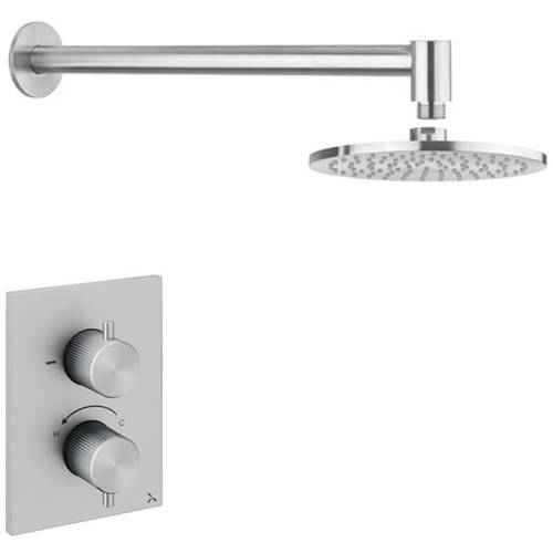 Additional image for Shower Pack With Wall Head 200mm (S Steel).