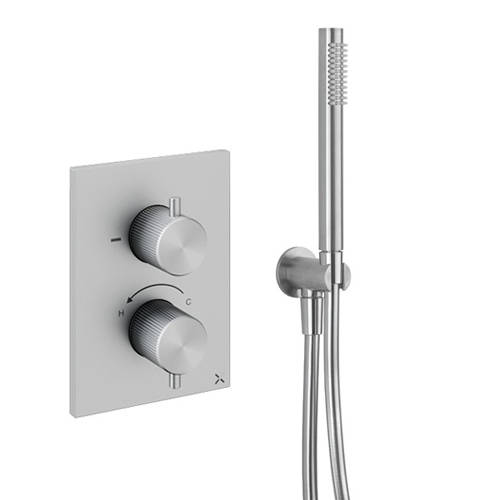 Additional image for Shower Pack With Handset & Bracket (Stainless Steel).
