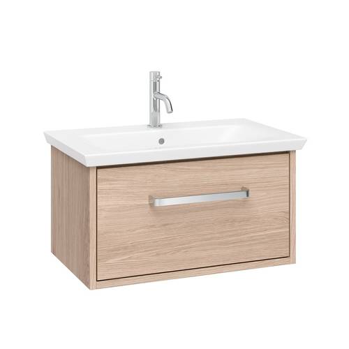 Additional image for Vanity Unit With Ceramic Basin (600mm, Modern Oak, 1TH).