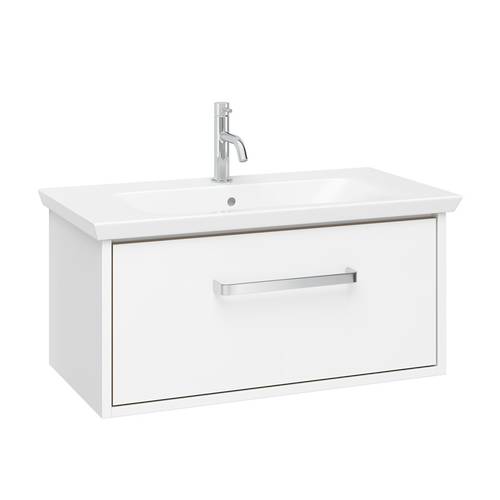Additional image for Vanity Unit With Ceramic Basin (700mm, White, 1TH).