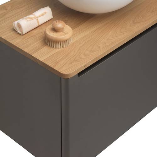 Additional image for Vanity Unit With Onyx Black Legs (1000mm, Onyx Black).